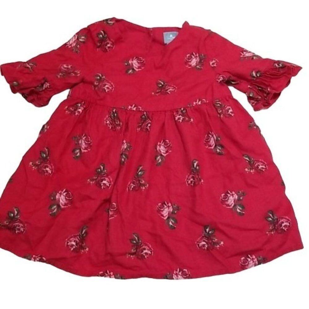 Baby Gap Red Floral Top 18-24 M